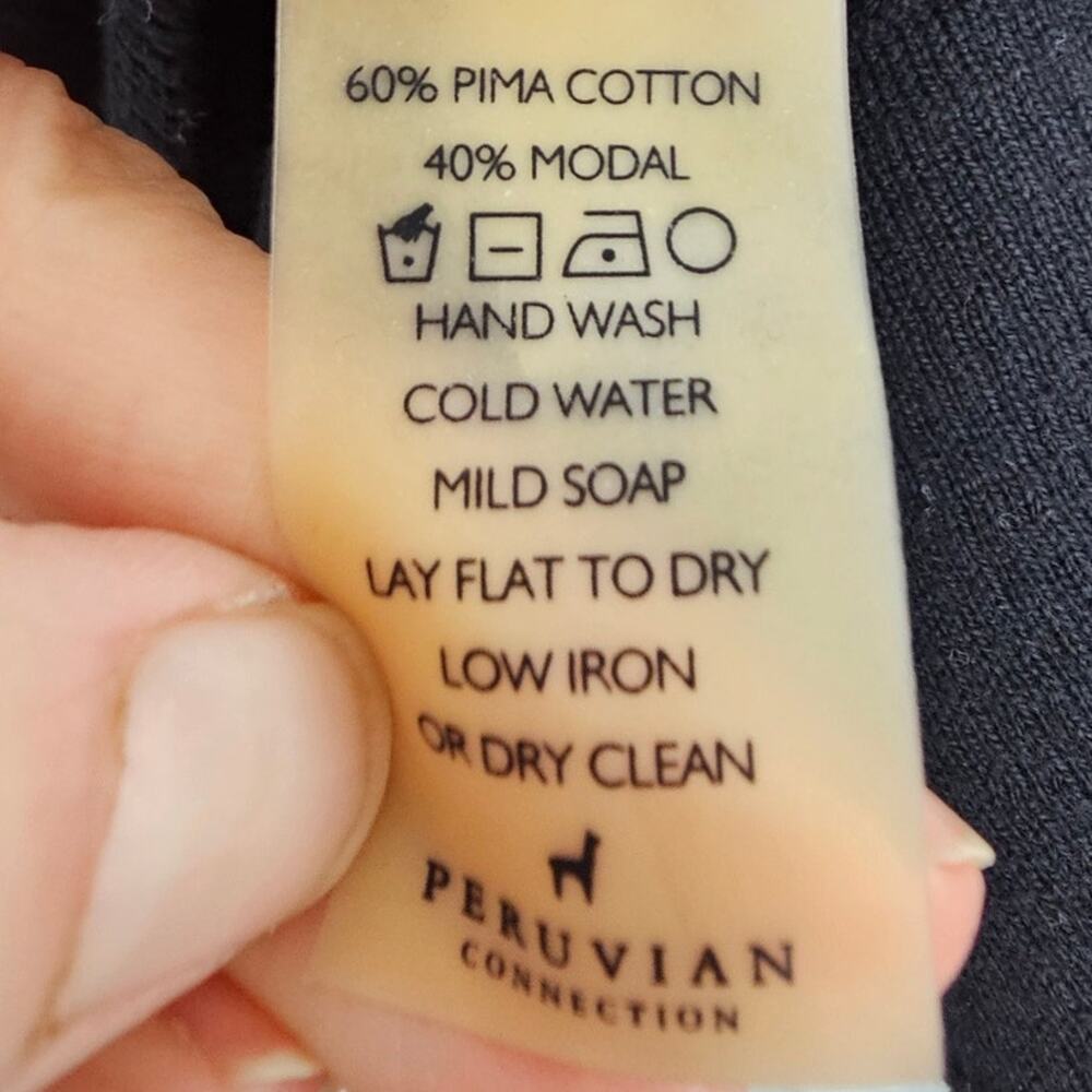 Peruvian Connection Womens Pullover V-Neck Sweater Size M Classic Minimalist - Picture 7 of 8